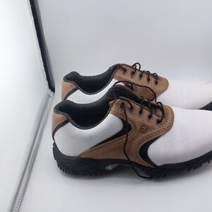 FootJoy Brown and White Athletic Shoes Classic, Comfortable And Performance.